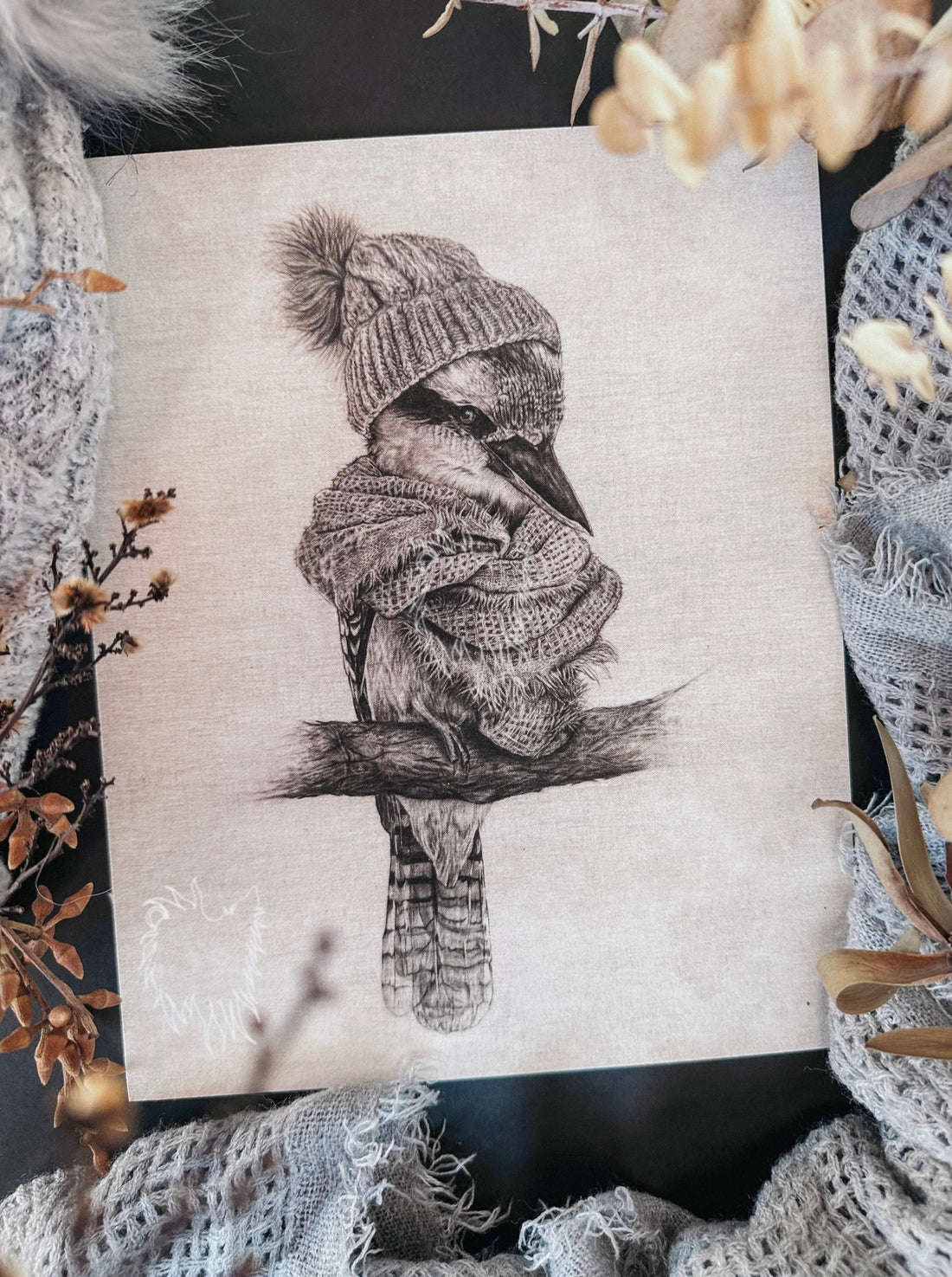 Kookabrrrrra Hahnemühle German Etching Print