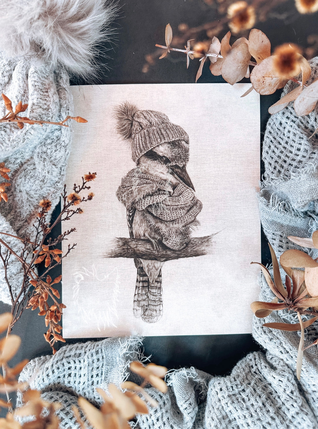 Kookabrrrrra Hahnemühle German Etching Print