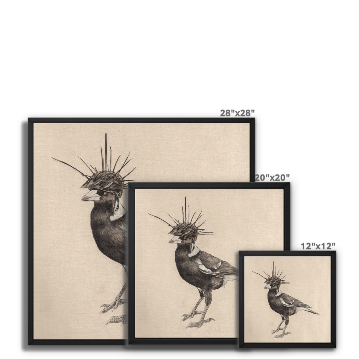 Swooping Season Framed Canvas