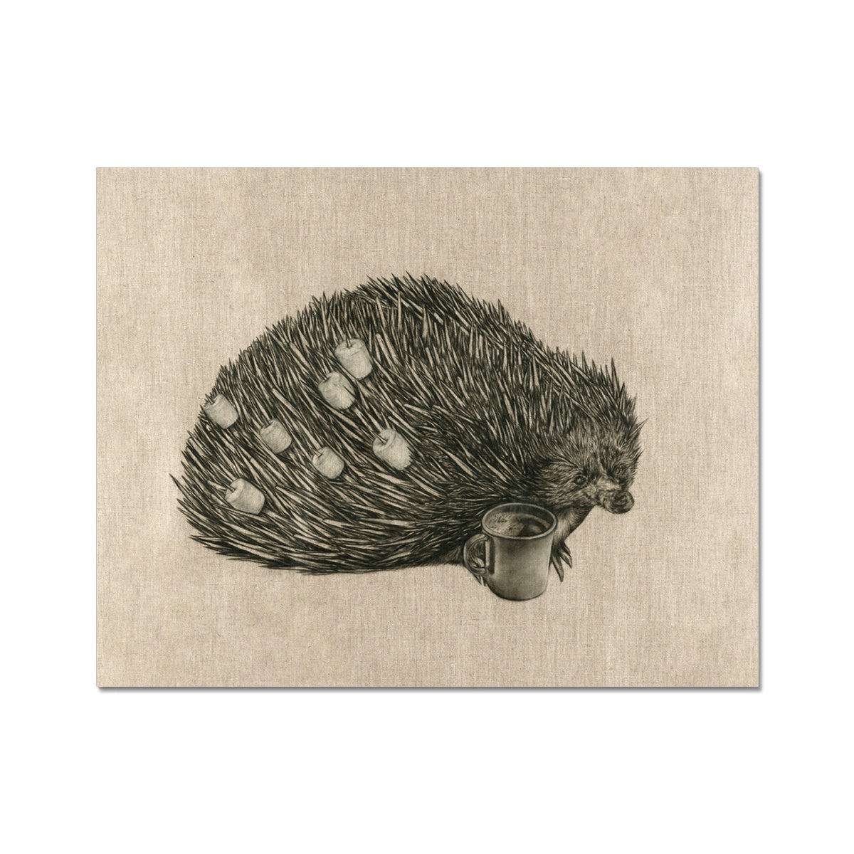 Spiked Hot Choccy Hahnemühle German Etching Print