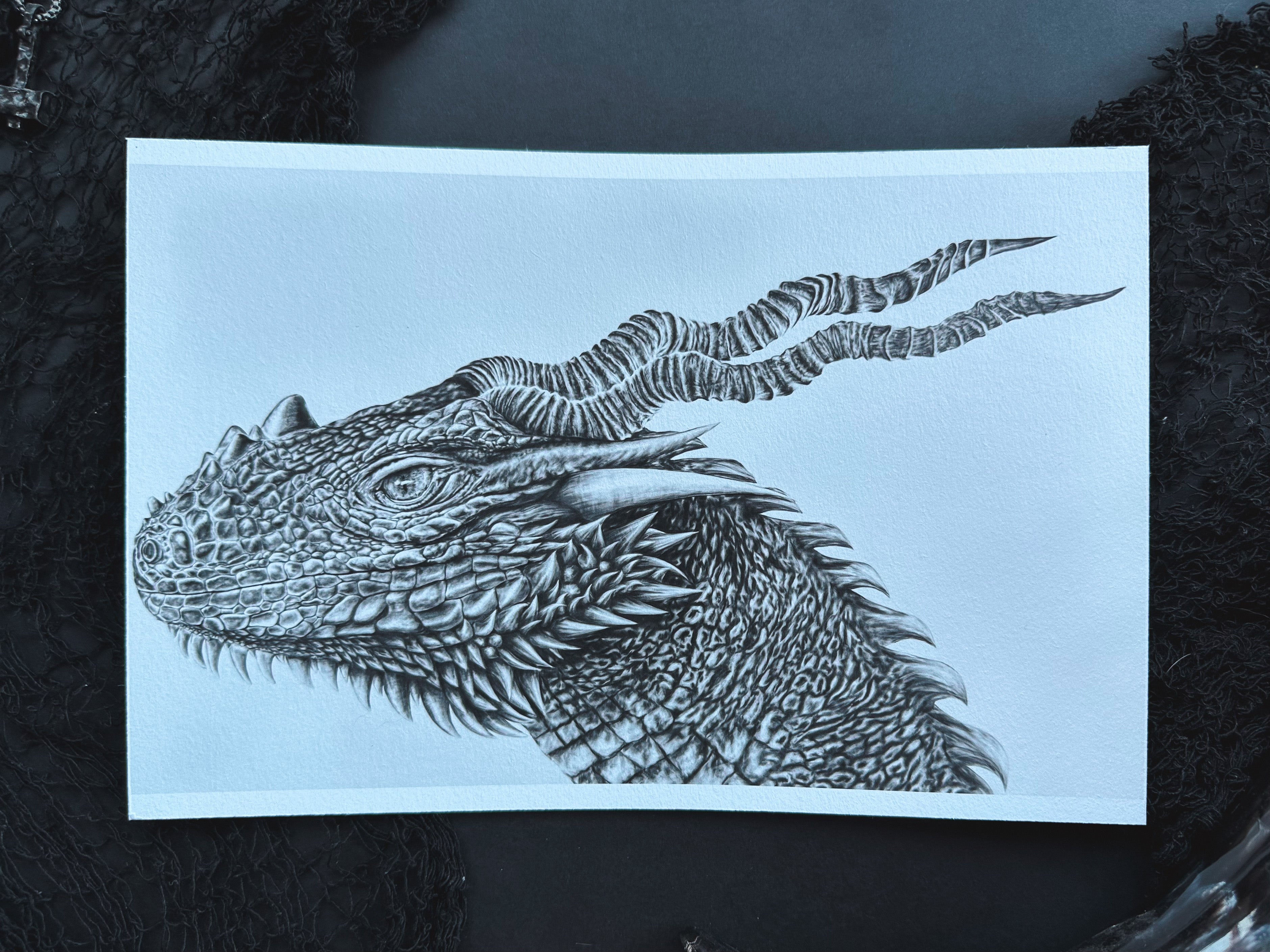 Darker Dragon  Hahnemühle German Etching Print