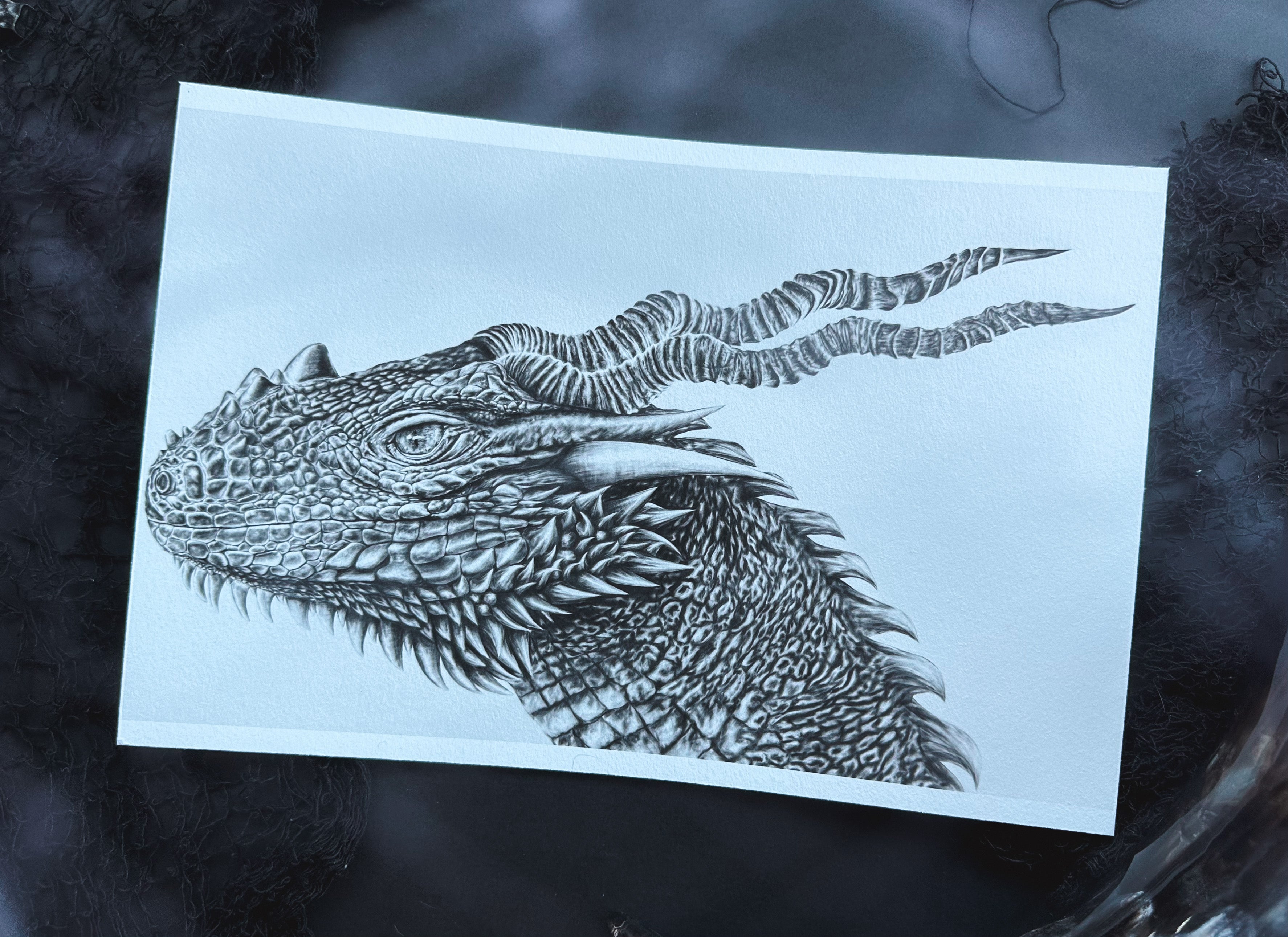 Darker Dragon  Hahnemühle German Etching Print