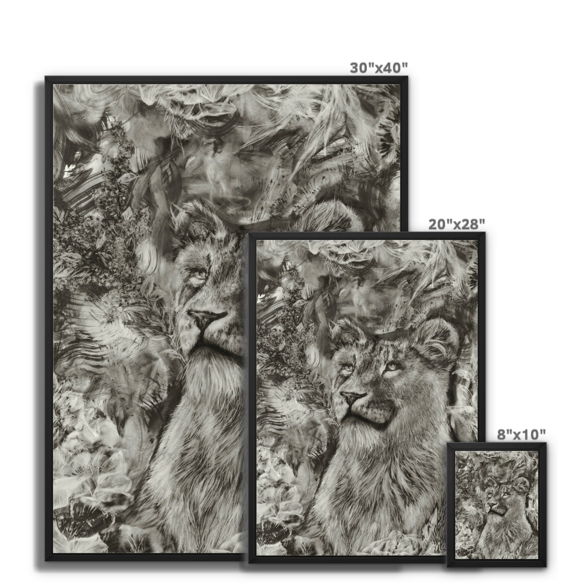 Lioness Framed Canvas