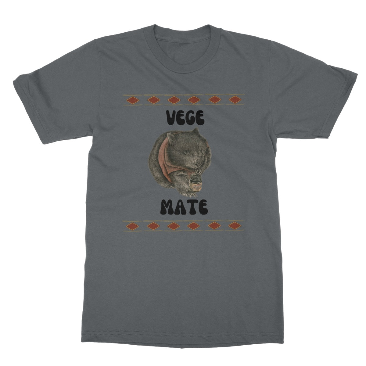 Vintage Vibes Vege Mate Graphic Softstyle T-Shirt