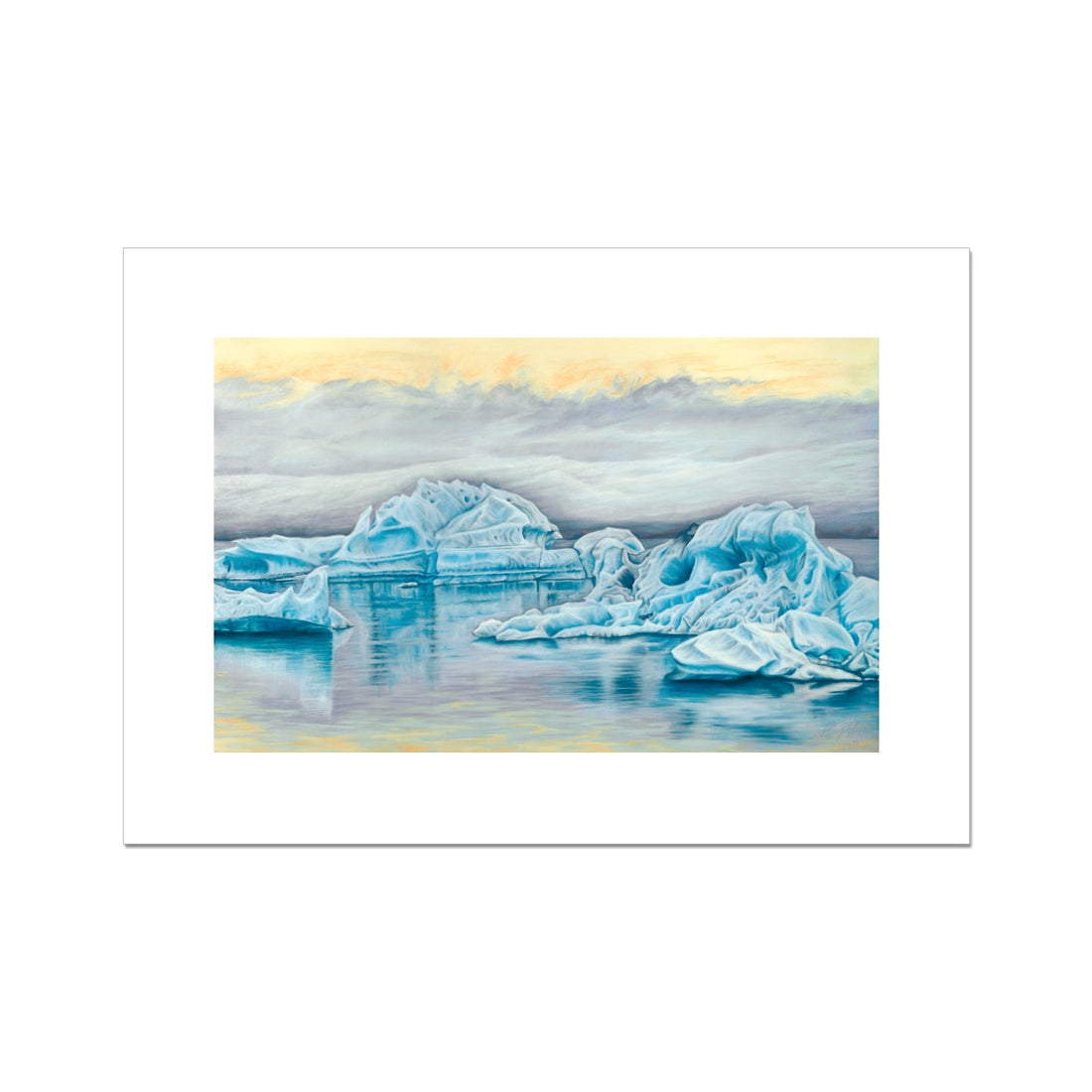 Iceberg Lagoon Rolled Canvas