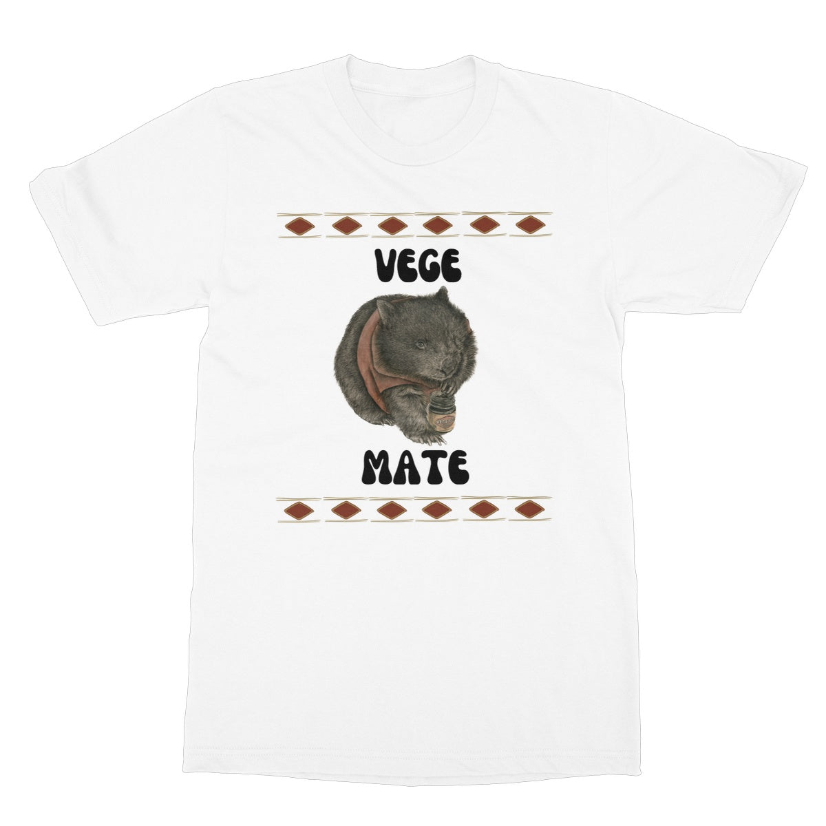 Vintage Vibes Vege Mate Graphic Softstyle T-Shirt