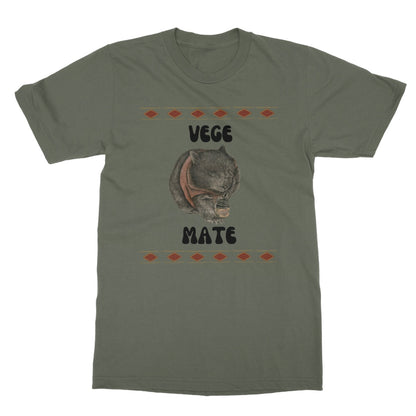 Vintage Vibes Vege Mate Graphic Softstyle T-Shirt