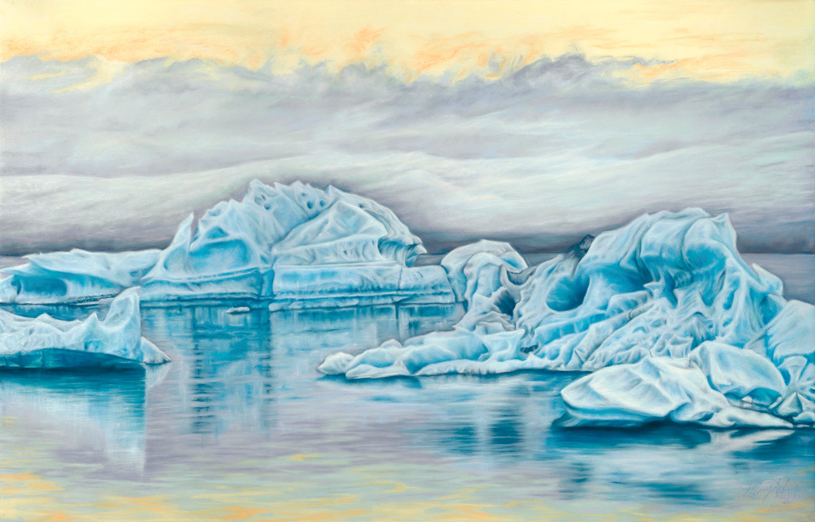 Iceberg Lagoon Original Artwork