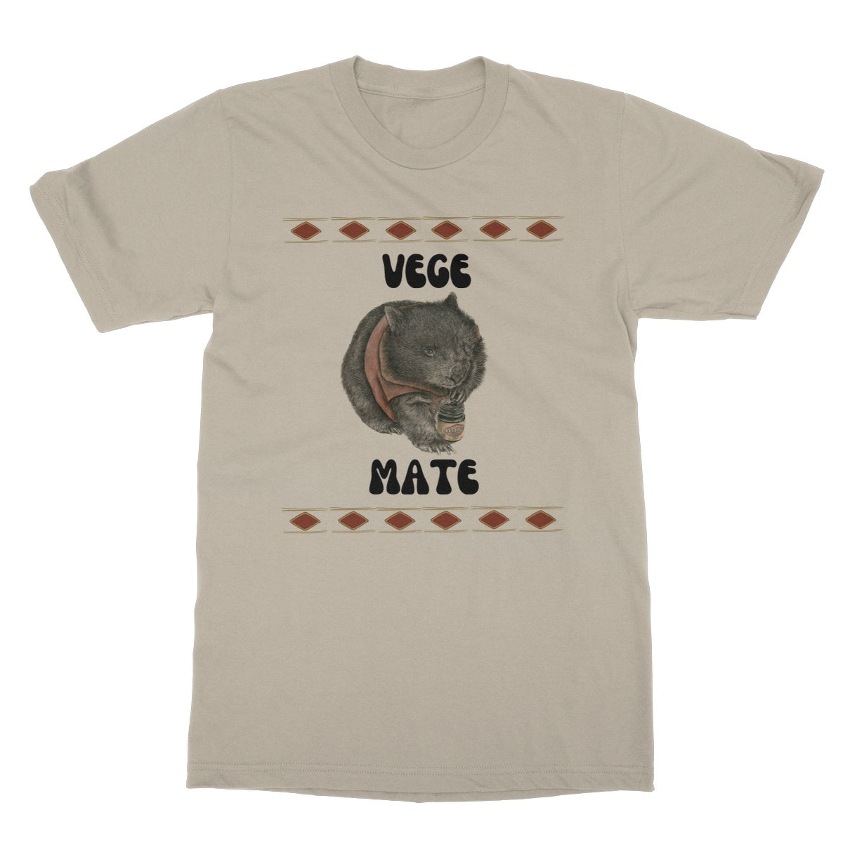 Vintage Vibes Vege Mate Graphic Softstyle T-Shirt